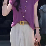 Casual Versatile Round Neck Loose Knitwear - liwisi