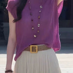 Casual Versatile Round Neck Loose Knitwear - liwisi