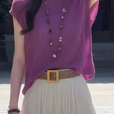 Casual Versatile Round Neck Loose Knitwear - liwisi