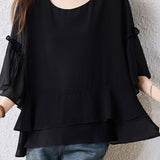 Fashion Casual Flared Sleeve Shirt - liwisi