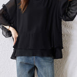 Fashion Casual Flared Sleeve Shirt - liwisi