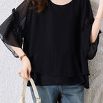 Fashion Casual Flared Sleeve Shirt - liwisi