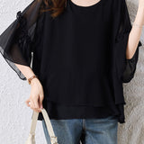 Fashion Casual Flared Sleeve Shirt - liwisi