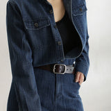 Fashion Simple and Elegant Denim Set