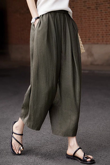 Loose Casual Cropped Pants - liwisi