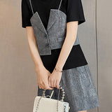 Fashionable Casual Fake Two-Piece Set - liwisi