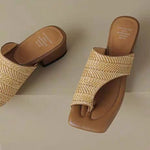 Stylish Vacation-style Block Heel Sandals - liwisi