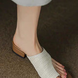 Stylish Vacation-style Block Heel Sandals - liwisi