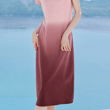 Casual Gradient Blur Dress