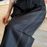 Casual Office High-waist Drape Wide-leg Pants