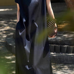 Elegant French Minimalist Solid Color Dress - liwisi