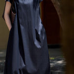 Elegant French Minimalist Solid Color Dress - liwisi