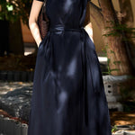 Elegant French Minimalist Solid Color Dress - liwisi