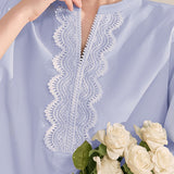 French Color-Blocking Floral Elegant Loose Shirt - liwisi