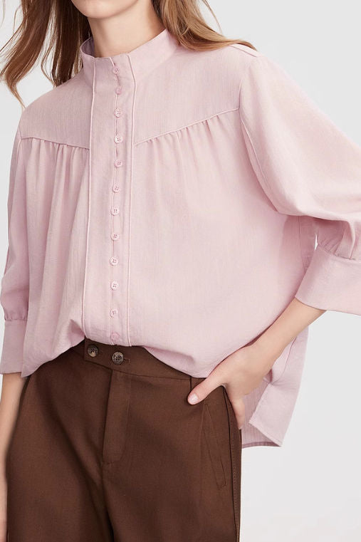 Fashion Casual Stand Collar Shirt - liwisi