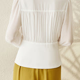 Fashion Pleated Waist Shirt - liwisi