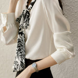 Minimalist Fashion Printed Tie Shirt - liwisi