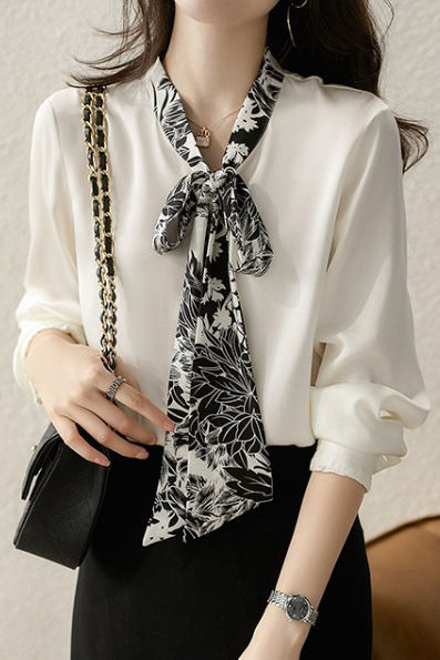 Minimalist Fashion Printed Tie Shirt - liwisi