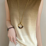 Minimalist Gradient Knit Vest - liwisi