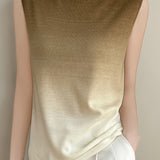 Minimalist Gradient Knit Vest - liwisi