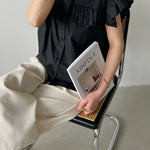 Casual Striped Ruffled Shirt - liwisi