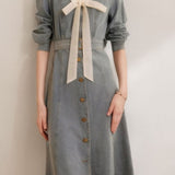 Elegant and Stylish Denim Dress - liwisi