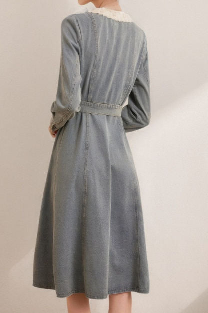 Elegant and Stylish Denim Dress - liwisi