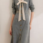 Elegant and Stylish Denim Dress - liwisi