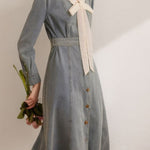 Elegant and Stylish Denim Dress - liwisi