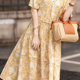 French-Style Elegant Printed Dress - liwisi