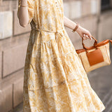 French-Style Elegant Printed Dress - liwisi