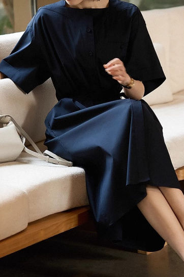 French-Temperament Square-Neck Dress - liwisi