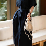French-Temperament Square-Neck Dress - liwisi