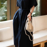 French-Temperament Square-Neck Dress - liwisi