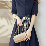Stylish V-Neck Tie-Waist Dress - liwisi