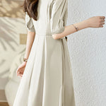 Stylish V-Neck Tie-Waist Dress - liwisi