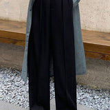 Casual High-Waist Pleated Trousers