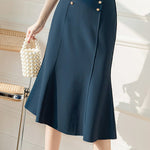 Elegant Office-Ready High-Waist Mermaid Skirt - liwisi