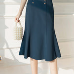 Elegant Office-Ready High-Waist Mermaid Skirt - liwisi