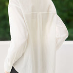 Early Autumn French-Style Lace-Trimmed Long-Sleeve Shirt - liwisi