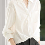 Early Autumn French-Style Lace-Trimmed Long-Sleeve Shirt - liwisi
