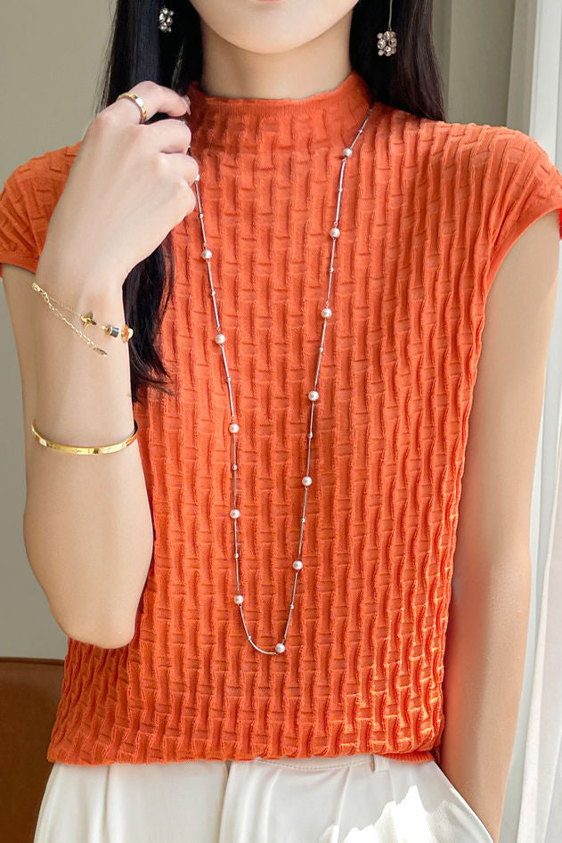 Stylish Casual Knit Short Sleeve - liwisi