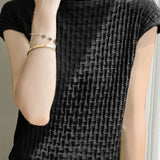 Stylish Casual Knit Short Sleeve - liwisi