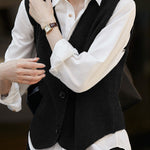 Early Autumn Warm Knit Sleeveless Vest - liwisi