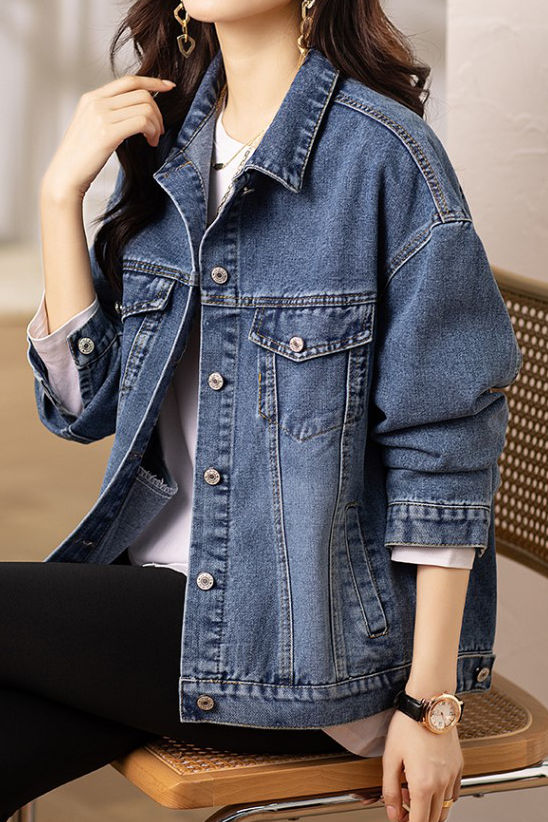 Early Autumn Casual Versatile Denim Jacket - liwisi