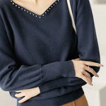 Early Autumn French-Style Elegant Knit Top - liwisi