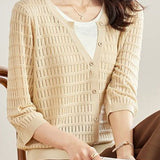 Early Autumn Gentle and Elegant Fake Two-Piece Knit Sweater - liwisi