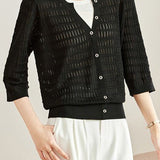 Early Autumn Gentle and Elegant Fake Two-Piece Knit Sweater - liwisi