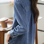 Fashionable and versatile denim jacket - liwisi