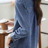 Fashionable and versatile denim jacket - liwisi